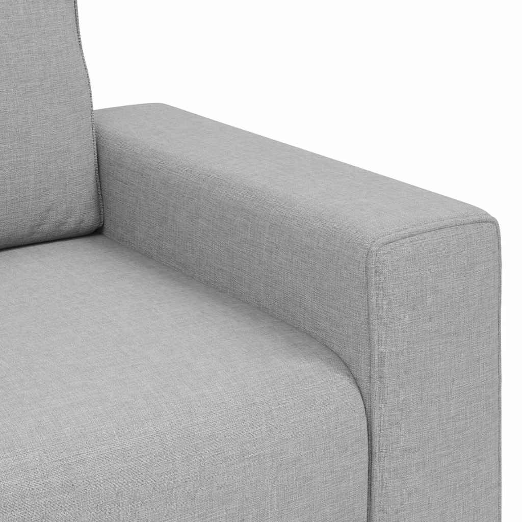 vidaXL Τριθέσιος Καναπές Cloud Γκρι 220x77x82 εκ. Ύφασμα