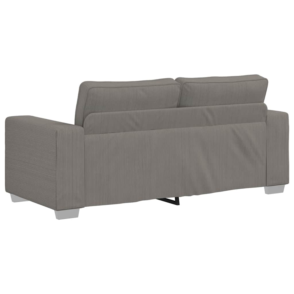 vidaXL Καναπές-Διθέσιος Ανοιχτό Γκρι 180 x 77 x 82 εκ. από Ύφασμα Κοτλέ