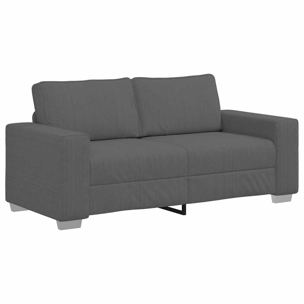 vidaXL Καναπές-Διάδρομος Σκούρο Γκρι 180 x 77 x 82 εκ. από Ύφασμα Κοτλέ