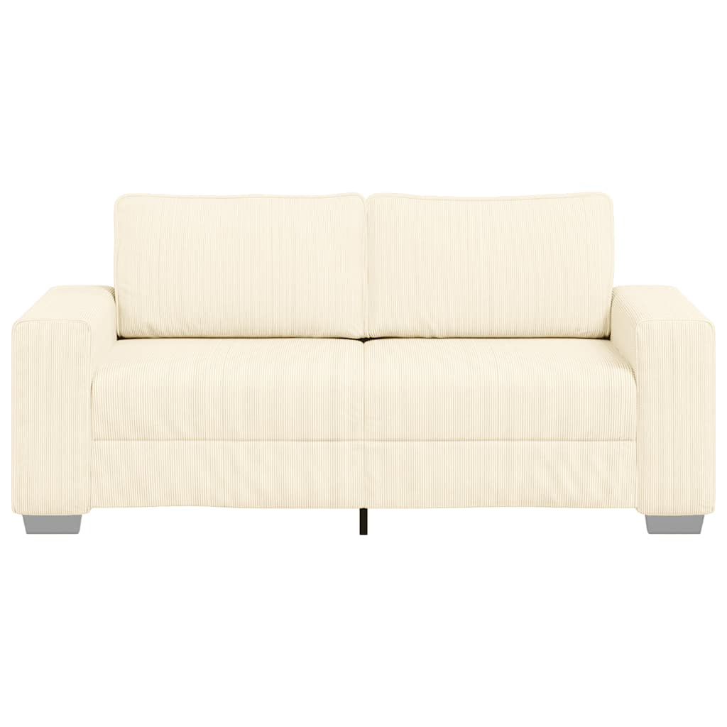 vidaXL Διθέσιος Καναπές-Διάδρομος Κρεμ 180x77x82 εκ. Ύφασμα Κοτλέ