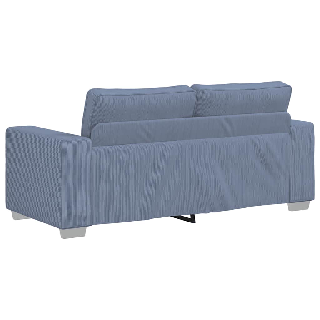 vidaXL Διθέσιος Καναπές-Ρολόι Μπλε 180 x 77 x 82 εκ. από Ύφασμα Κοτλέ