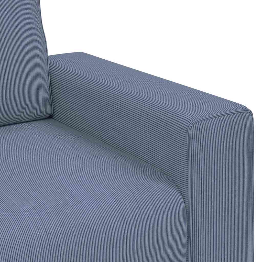 vidaXL Διθέσιος Καναπές-Ρολόι Μπλε 180 x 77 x 82 εκ. από Ύφασμα Κοτλέ