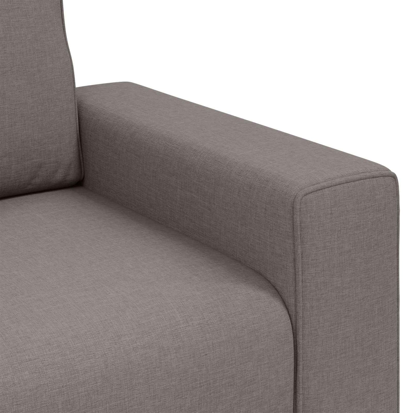 vidaXL Καθίσμα Σαλονιού Taupe 100 cm ύφασμα
