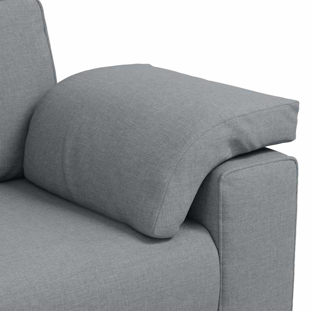 vidaXL Διθέσιος καναπές Ανοιχτό γκρι 160 cm ύφασμα