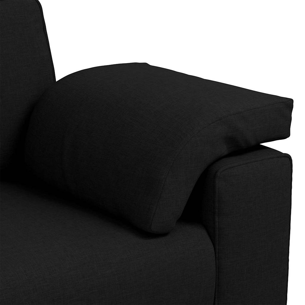 vidaXL Διθέσιος καναπές Μαύρο 160 cm ύφασμα