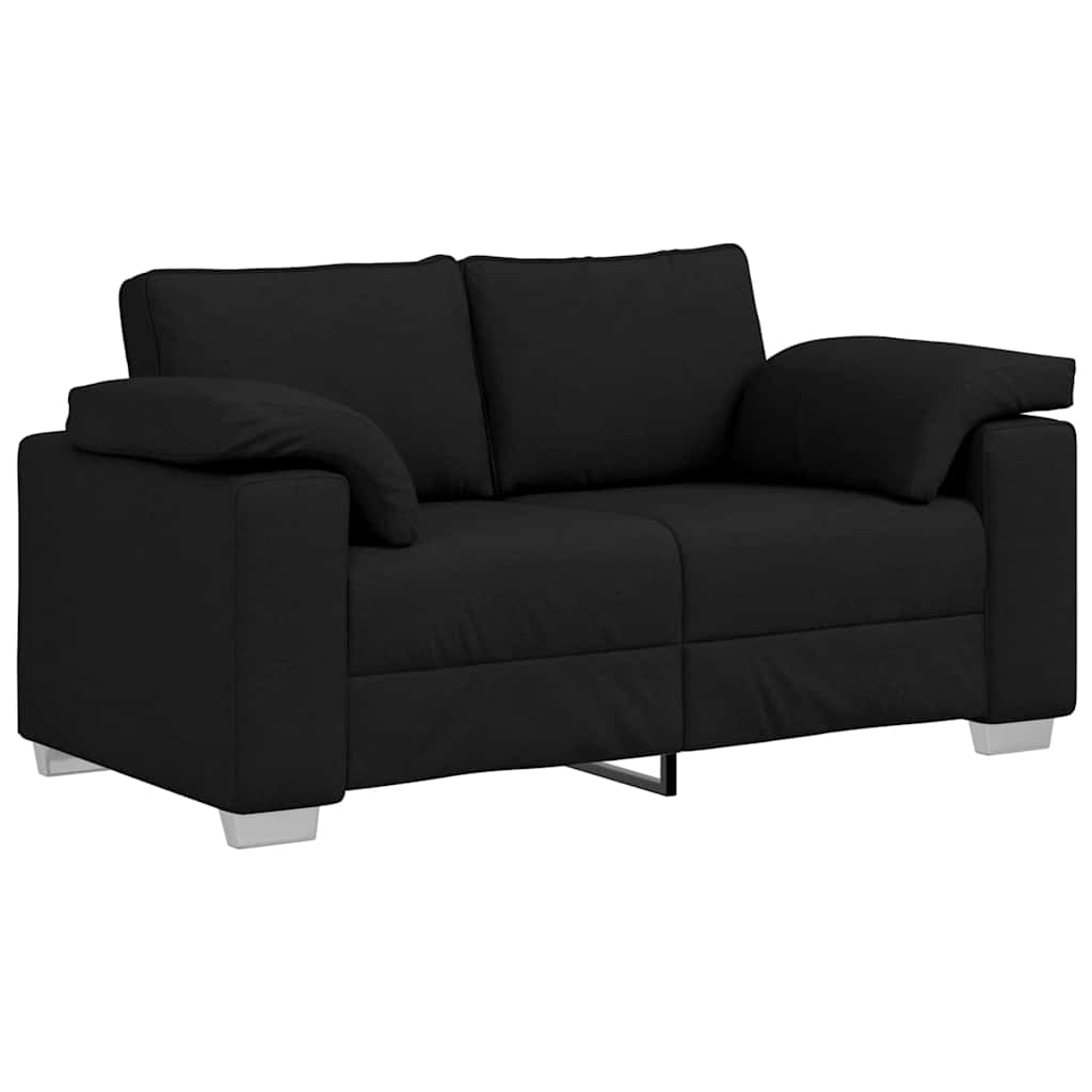 vidaXL Διθέσιος καναπές Μαύρο 160 cm ύφασμα