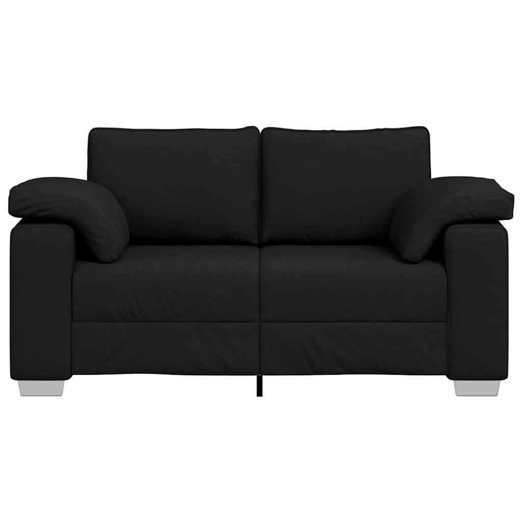 vidaXL Διθέσιος καναπές Μαύρο 160 cm ύφασμα