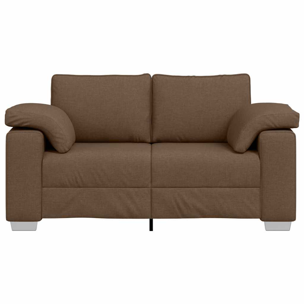 vidaXL Διθέσιος καναπές Καφέ 160 cm ύφασμα