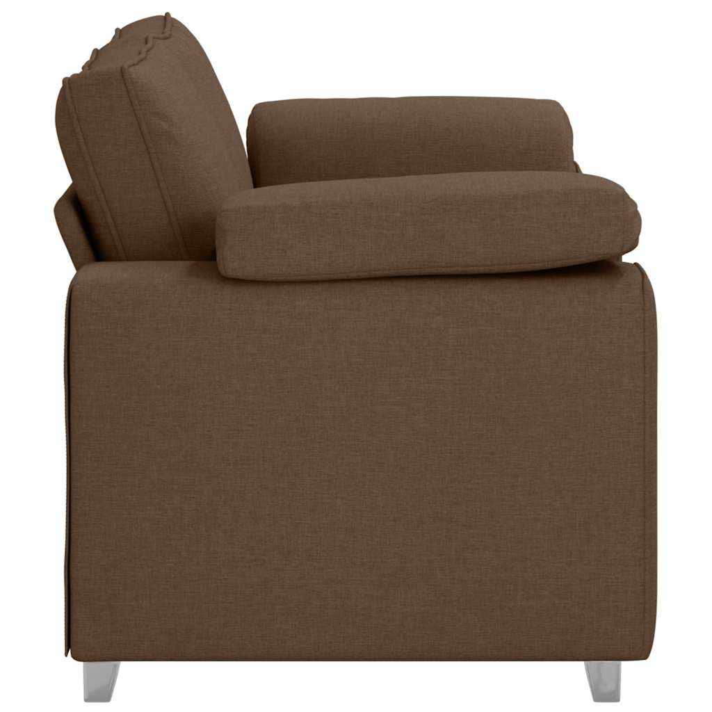 vidaXL Διθέσιος καναπές Καφέ 160 cm ύφασμα