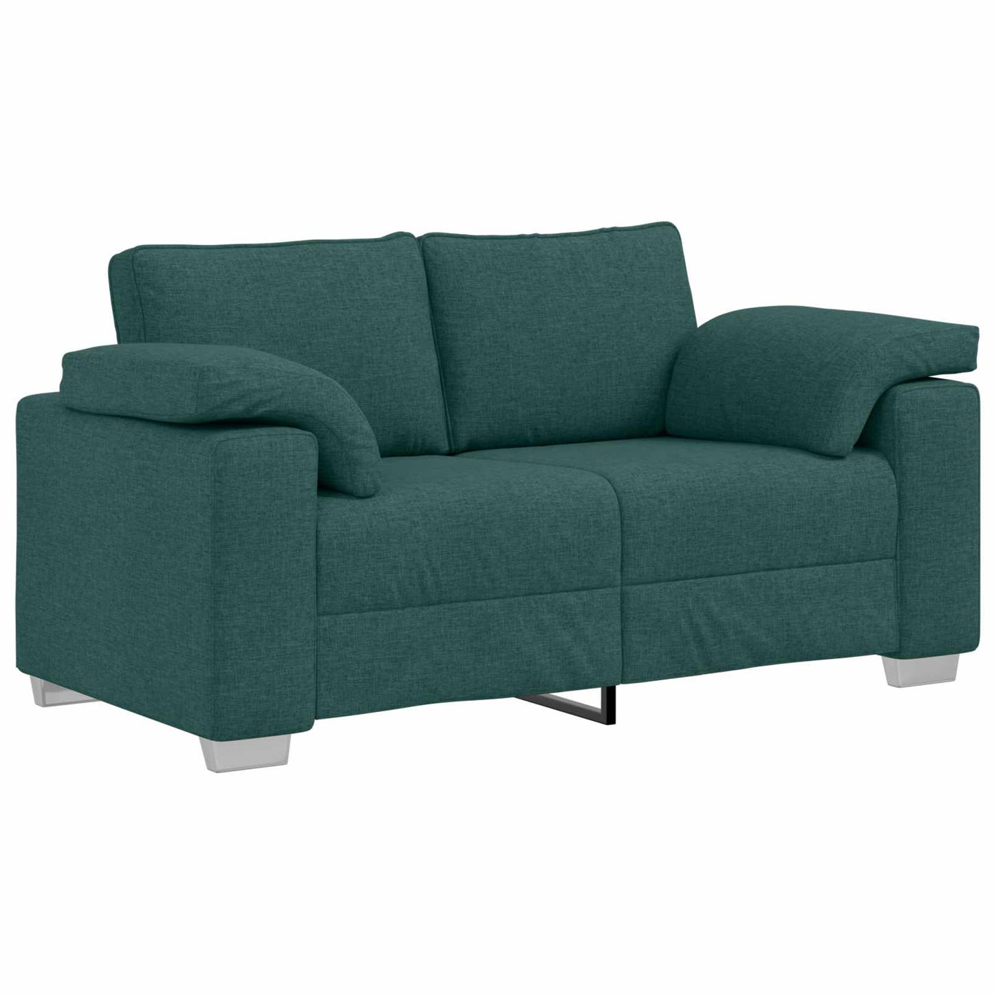 vidaXL Διθέσιος καναπές Σκούρο Πράσινο 160 cm ύφασμα