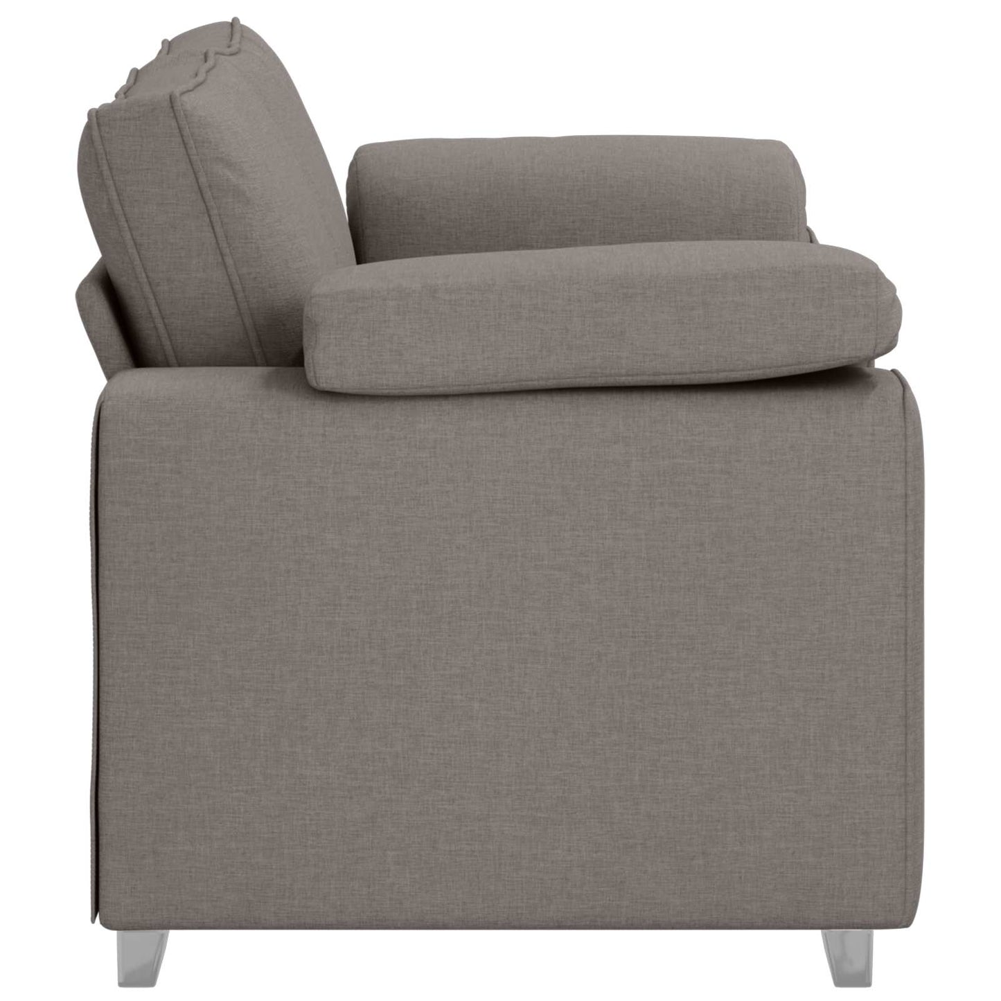 vidaXL Διθέσιος καναπές Taupe 160 cm ύφασμα