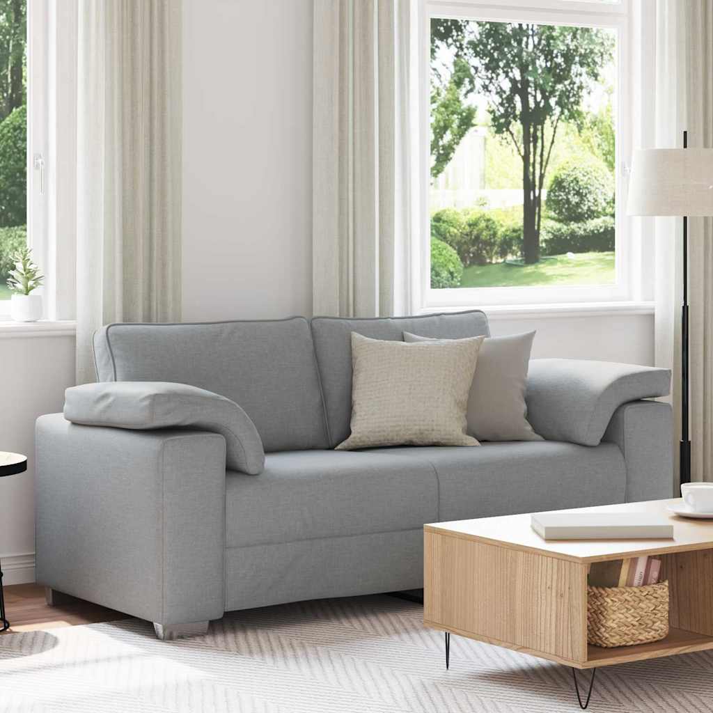 vidaXL Διθέσιος καναπές Ανοιχτό γκρι 180 cm ύφασμα