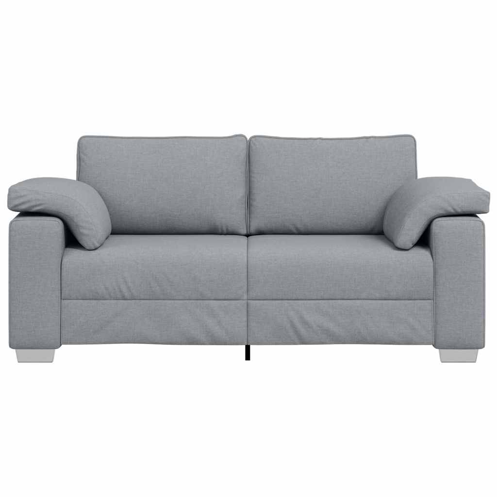 vidaXL Διθέσιος καναπές Ανοιχτό γκρι 180 cm ύφασμα