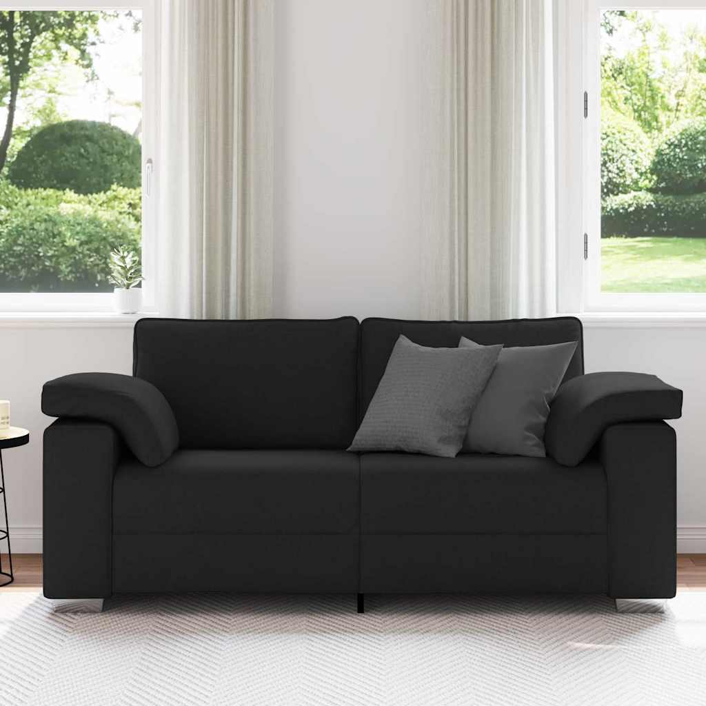 vidaXL Διθέσιος καναπές Μαύρο 180 cm ύφασμα