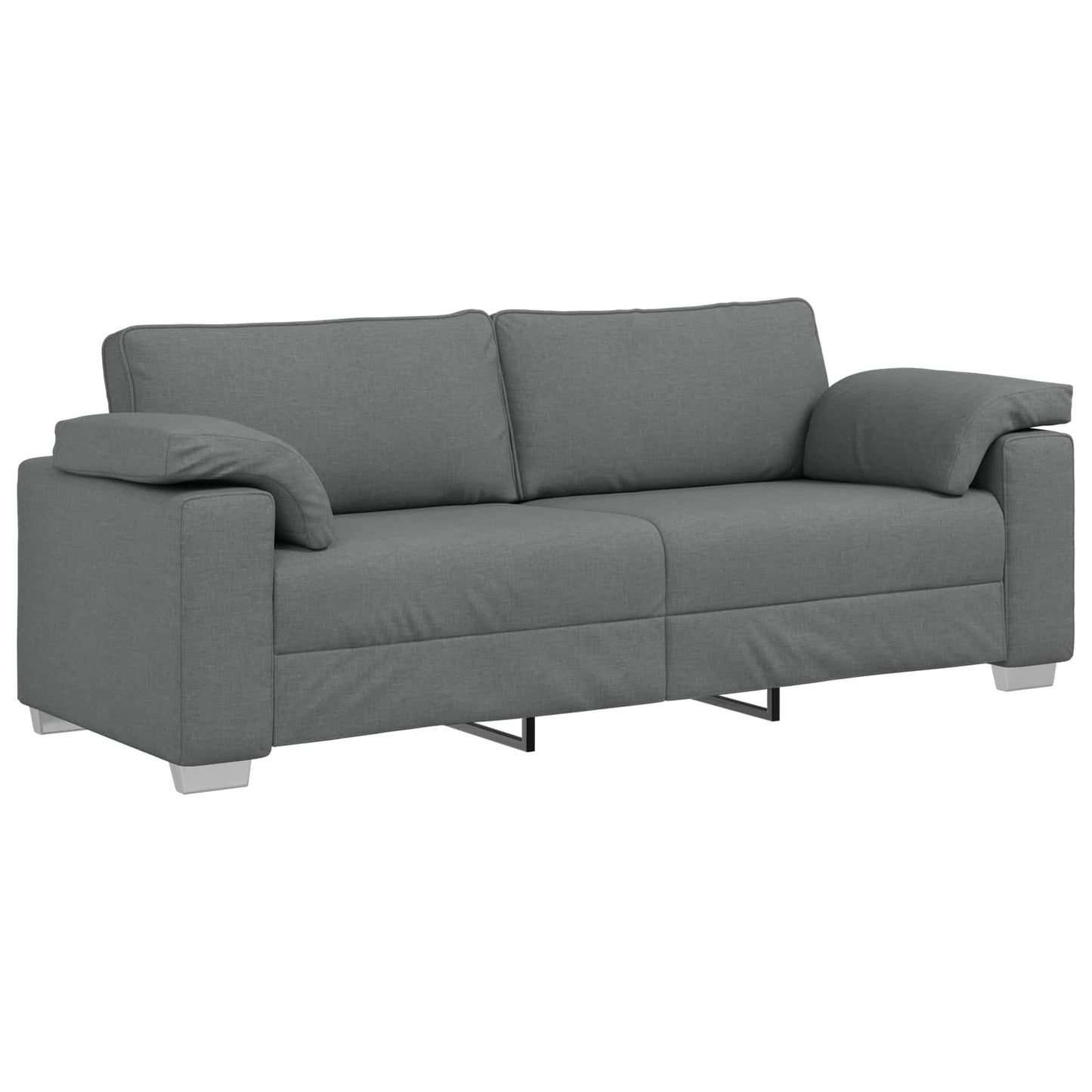 vidaXL 3-Θέσιος καναπές Σκούρο Γκρι 220 cm ύφασμα