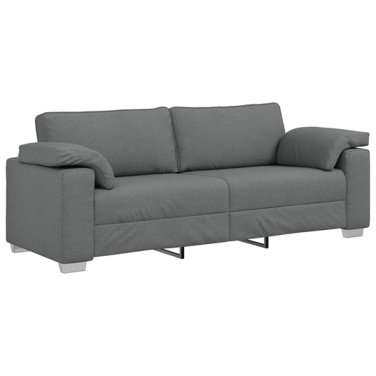vidaXL 3-Θέσιος καναπές Σκούρο Γκρι 220 cm ύφασμα