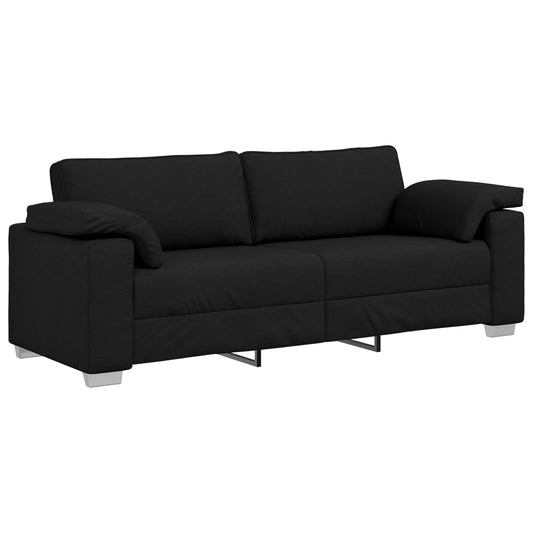 vidaXL 3-Θέσιος καναπές Μαύρο 220 cm ύφασμα