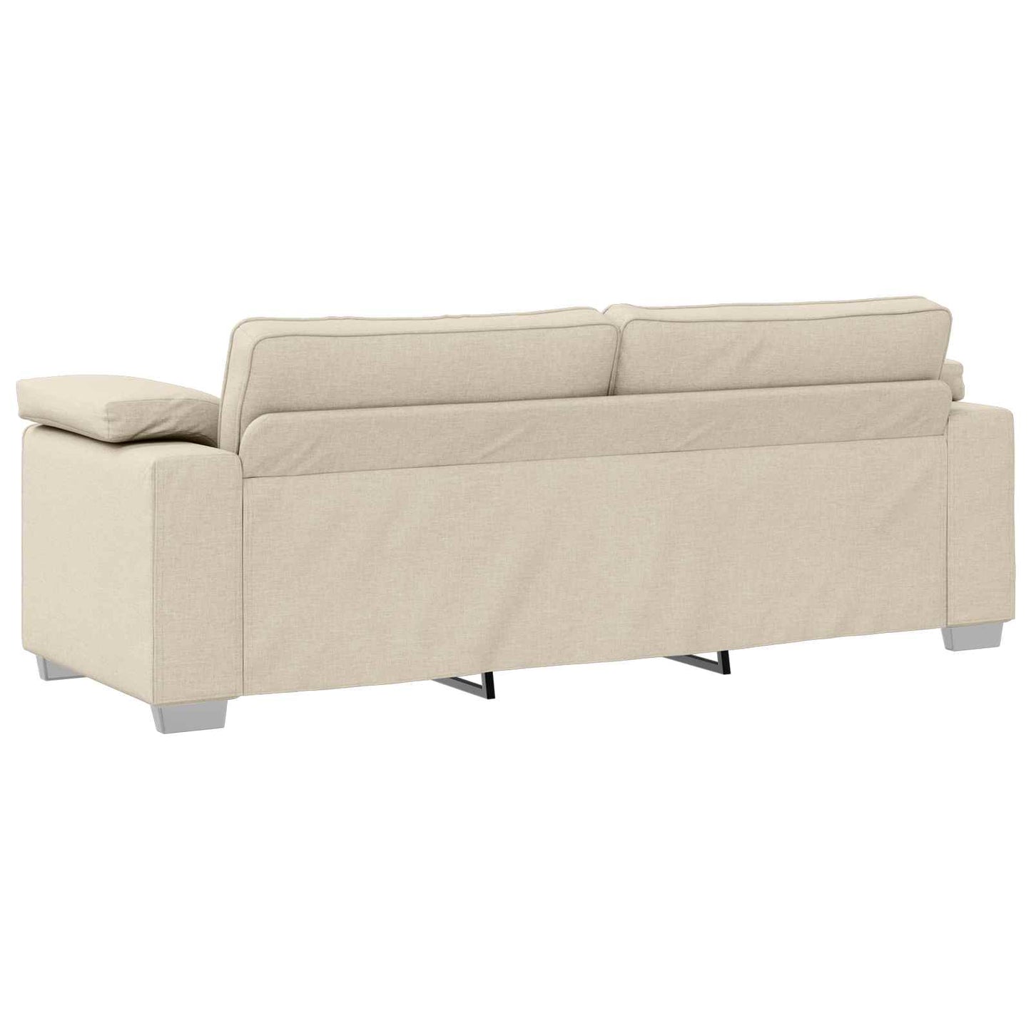 vidaXL 3-Θέσιος καναπές Μπεζ 220 cm Ύφασμα μείγματος λινών