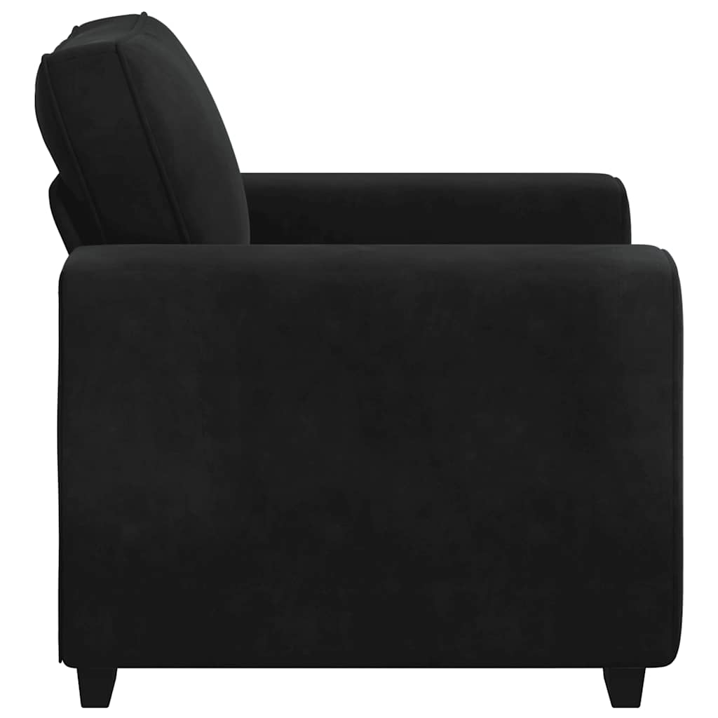 vidaXL Πολυθρόνα Μαύρη Βελούδινη 100x77x82 εκ.