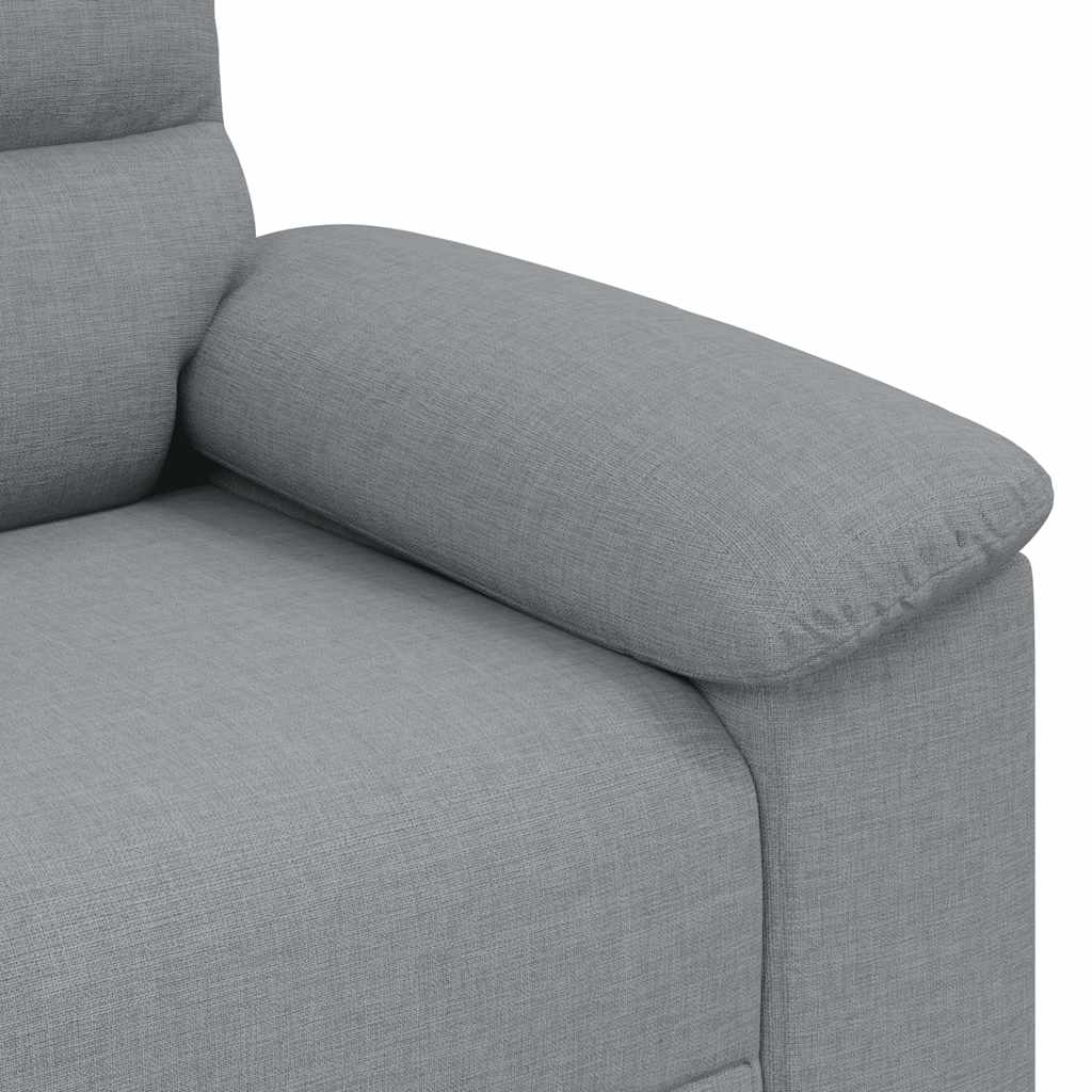 vidaXL Διθέσιος Καναπές Ανοιχτό Γκρι 160x81x84 εκ. Ύφασμα