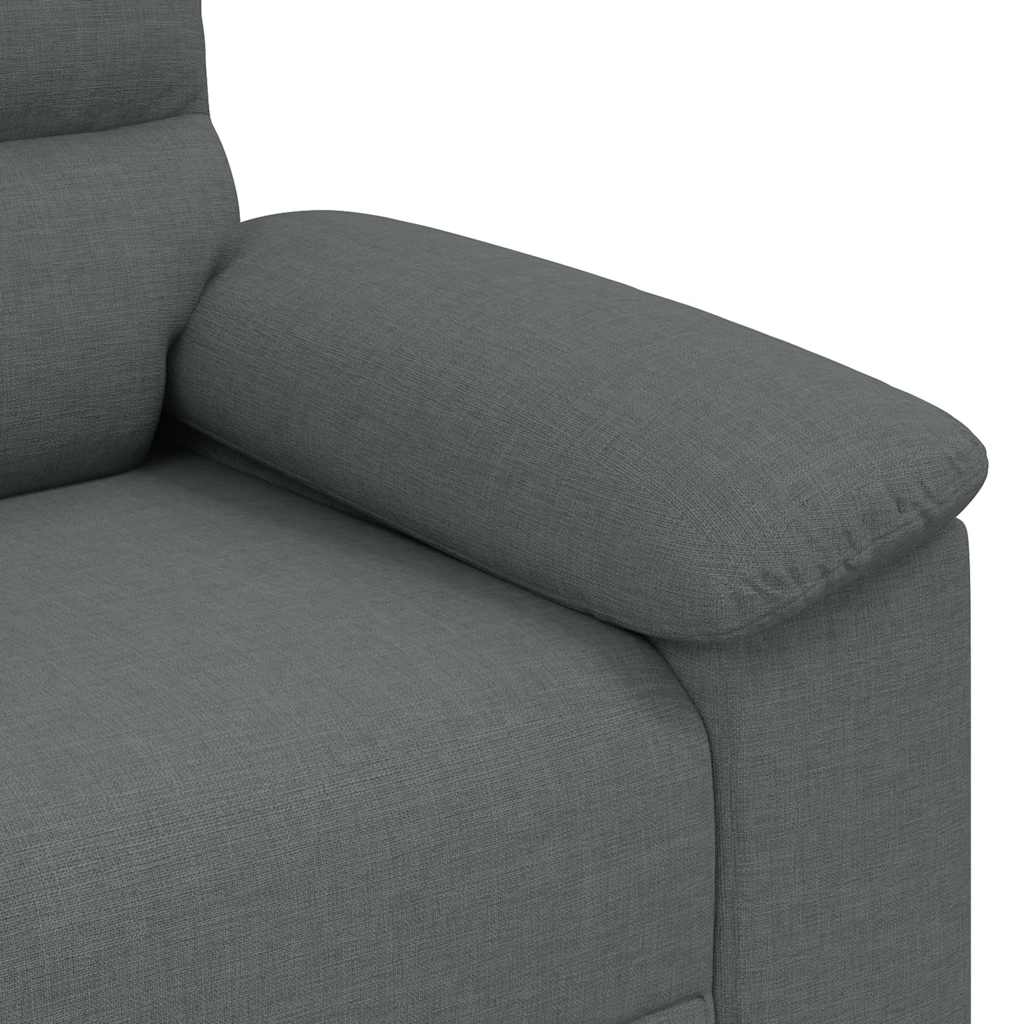vidaXL Διθέσιος Καναπές Σκούρο Γκρι 160x81x84 εκ. Ύφασμα