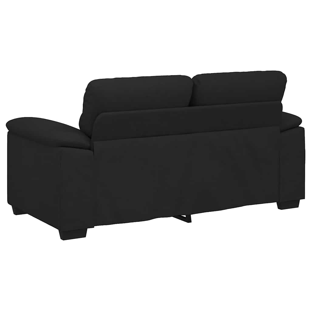vidaXL Διθέσιος Καναπές Μαύρος 160x81x84 εκ. Ύφασμα
