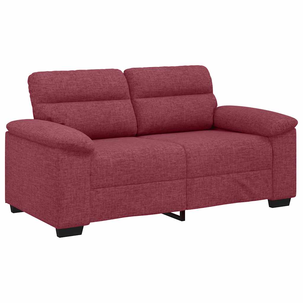 vidaXL Διθέσιος Καναπές Κόκκινος 160x81x84 εκ. Ύφασμα