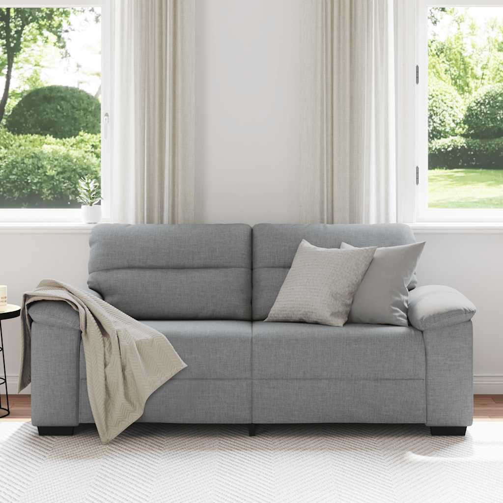 vidaXL Διθέσιος Καναπές Ανοιχτό Γκρι 180x81x84 εκ. Ύφασμα