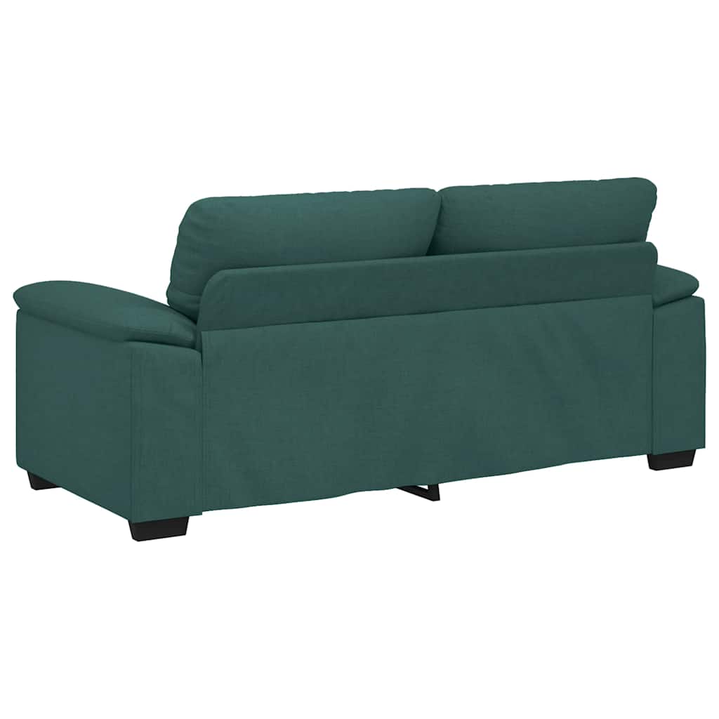 vidaXL Διθέσιος Καναπές Σκούρο Πράσινο 180x81x84 εκ. Ύφασμα