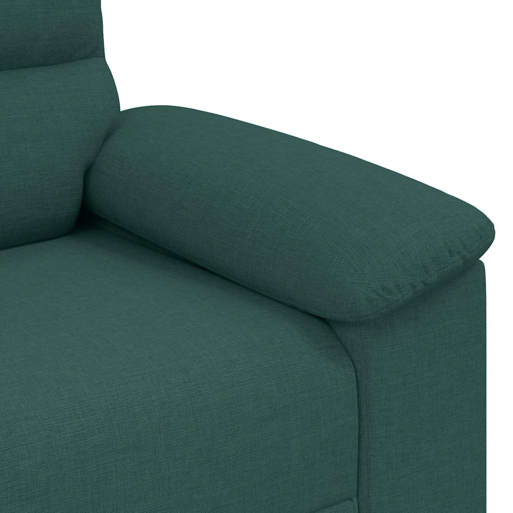 vidaXL Διθέσιος Καναπές Σκούρο Πράσινο 180x81x84 εκ. Ύφασμα