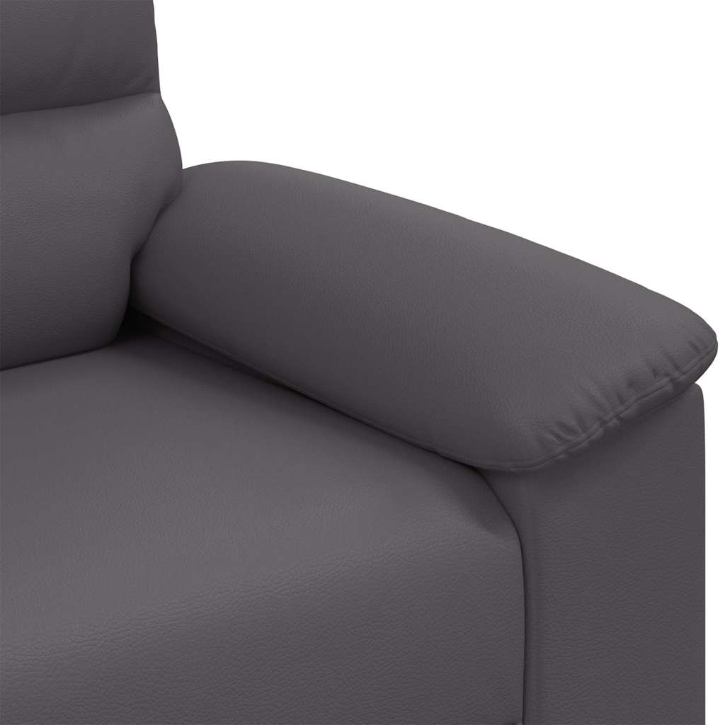 vidaXL Πολυθρόνα Γκρι 100 x 81 x 84 εκ. από Συνθετικό Δέρμα