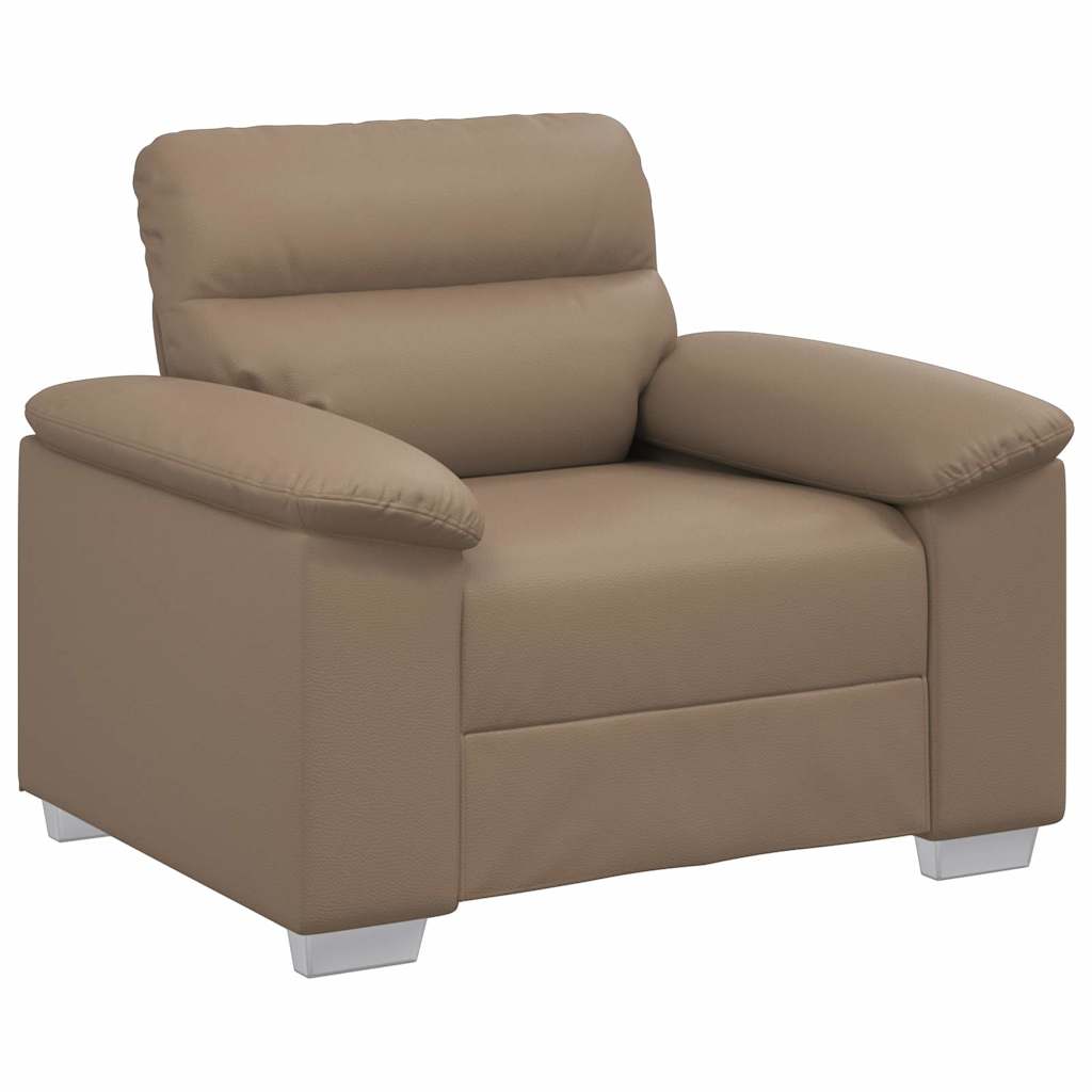 vidaXL Πολυθρόνα-Καναπέ Cappuccino 100x81x84 εκ. από Συνθετικό Δέρμα