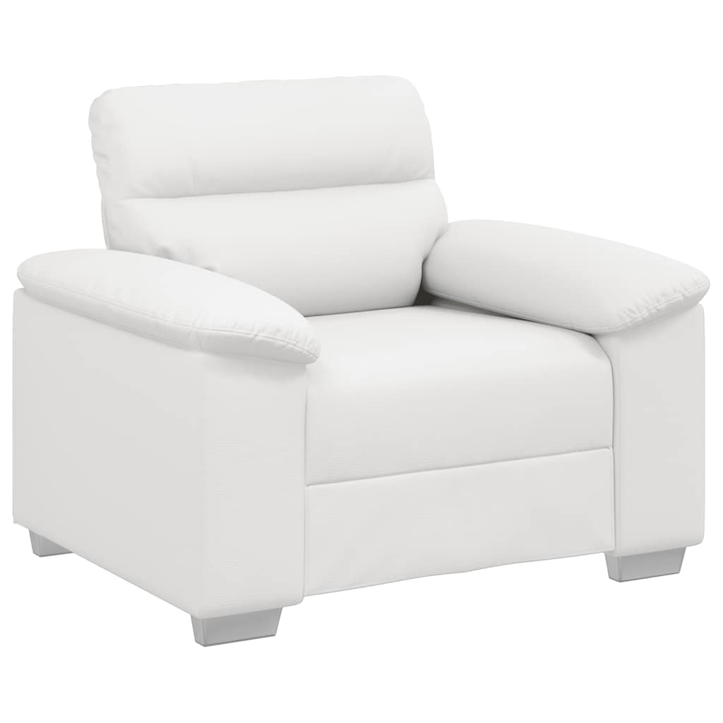 vidaXL Πολυθρόνα-Καναπέ Λευκή 100x81x84 εκ. από Συνθετικό Δέρμα