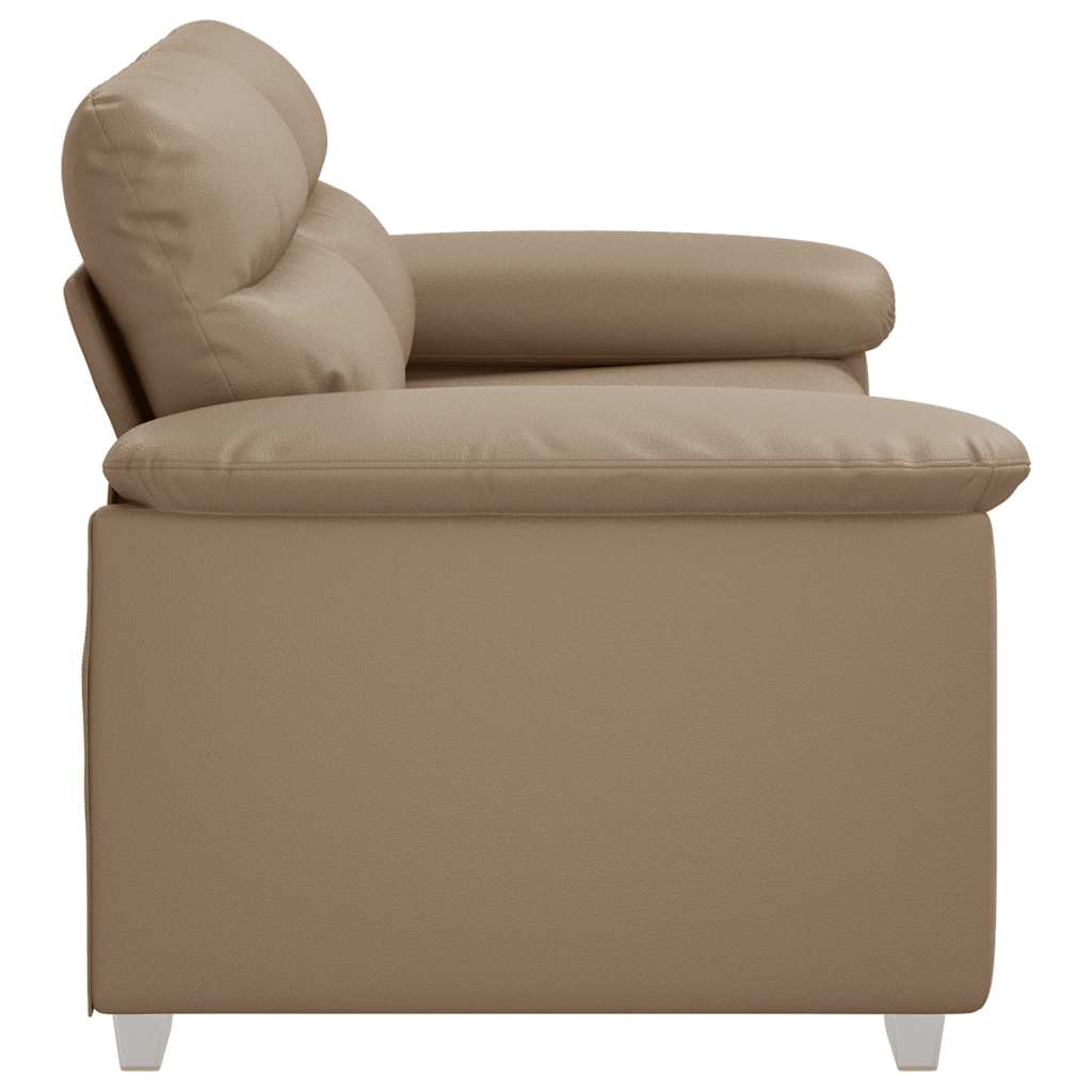 vidaXL Διθέσιος Καναπές Cappuccino 160x81x84 εκ. από Συνθετικό Δέρμα