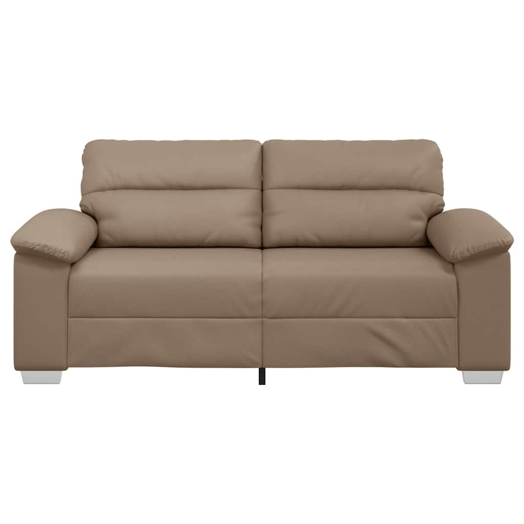 vidaXL Διθέσιος Καναπές Cappuccino 180x81x84 εκ. από Συνθετικό Δέρμα