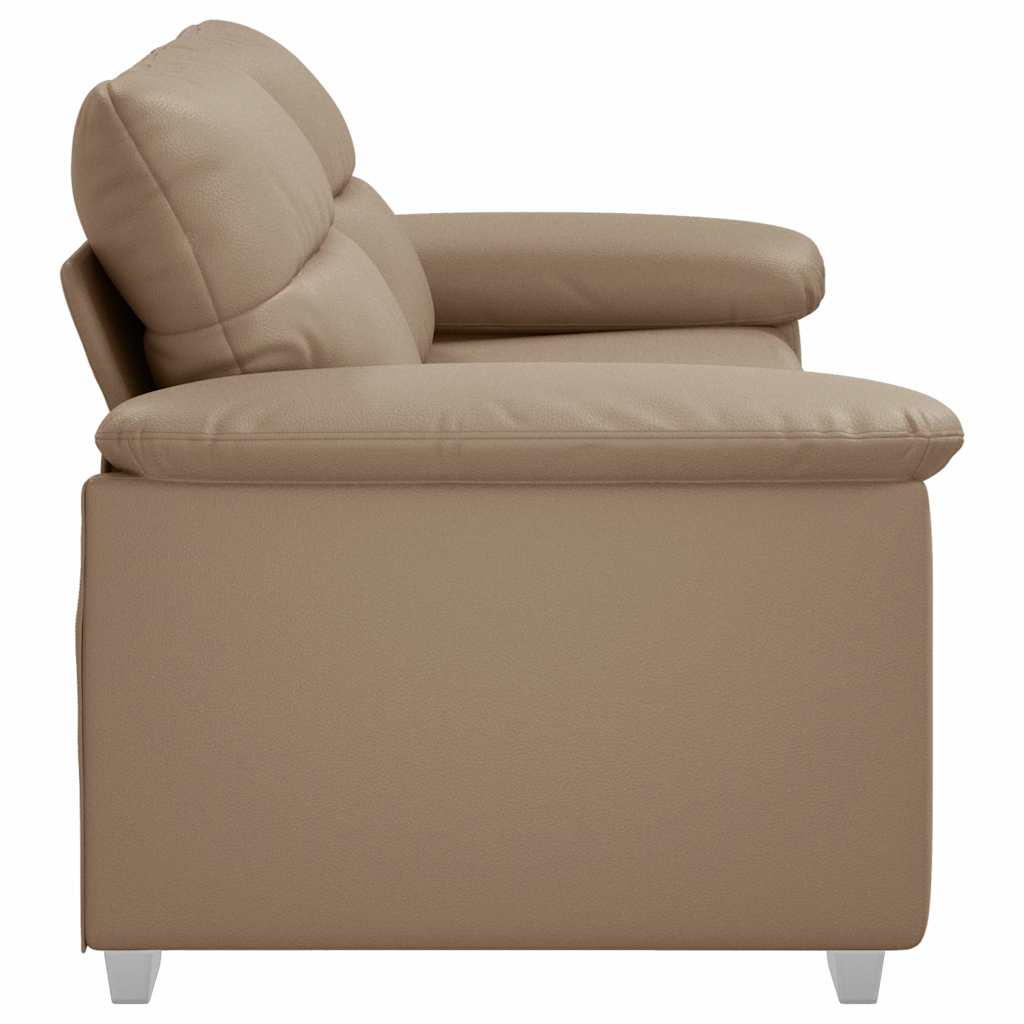 vidaXL Διθέσιος Καναπές Cappuccino 180x81x84 εκ. από Συνθετικό Δέρμα