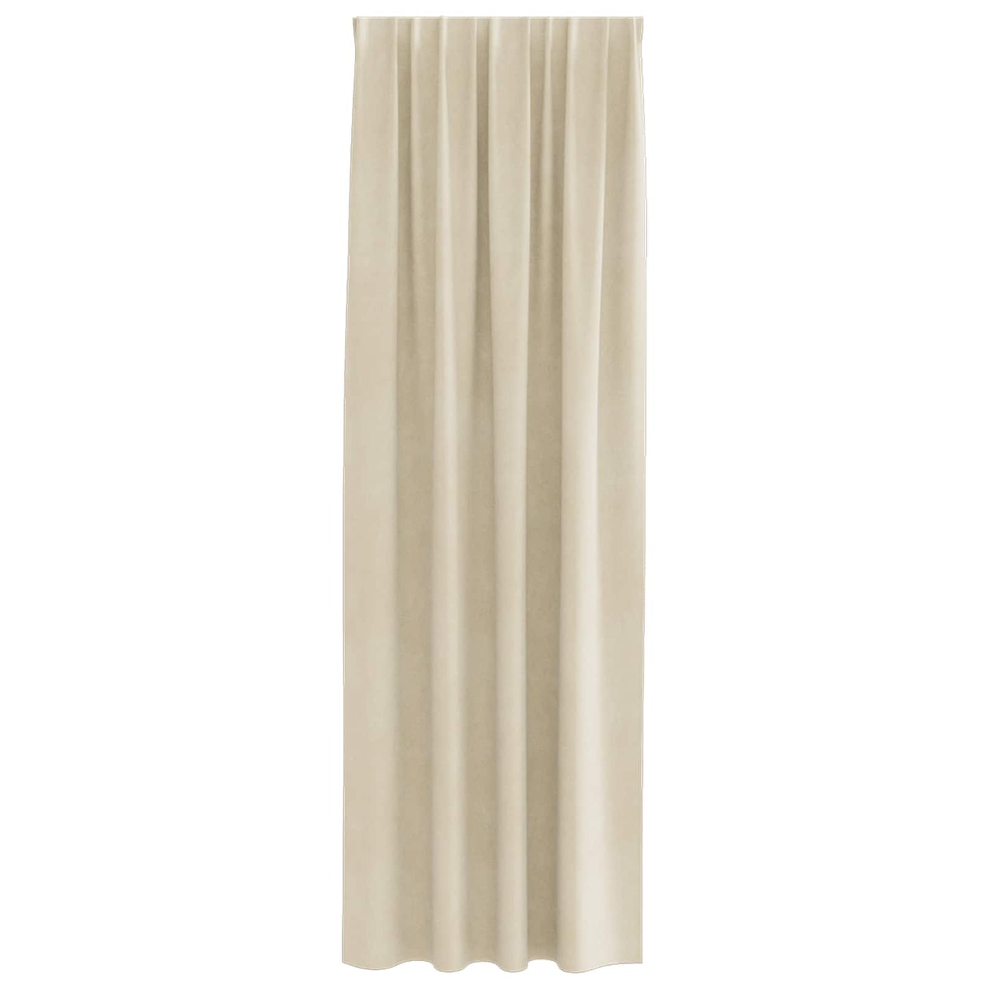 vidaXL Κουρτίνες συσκότισης 2 τμχ. Κρεμ 140 x 260 cm Βελούδο