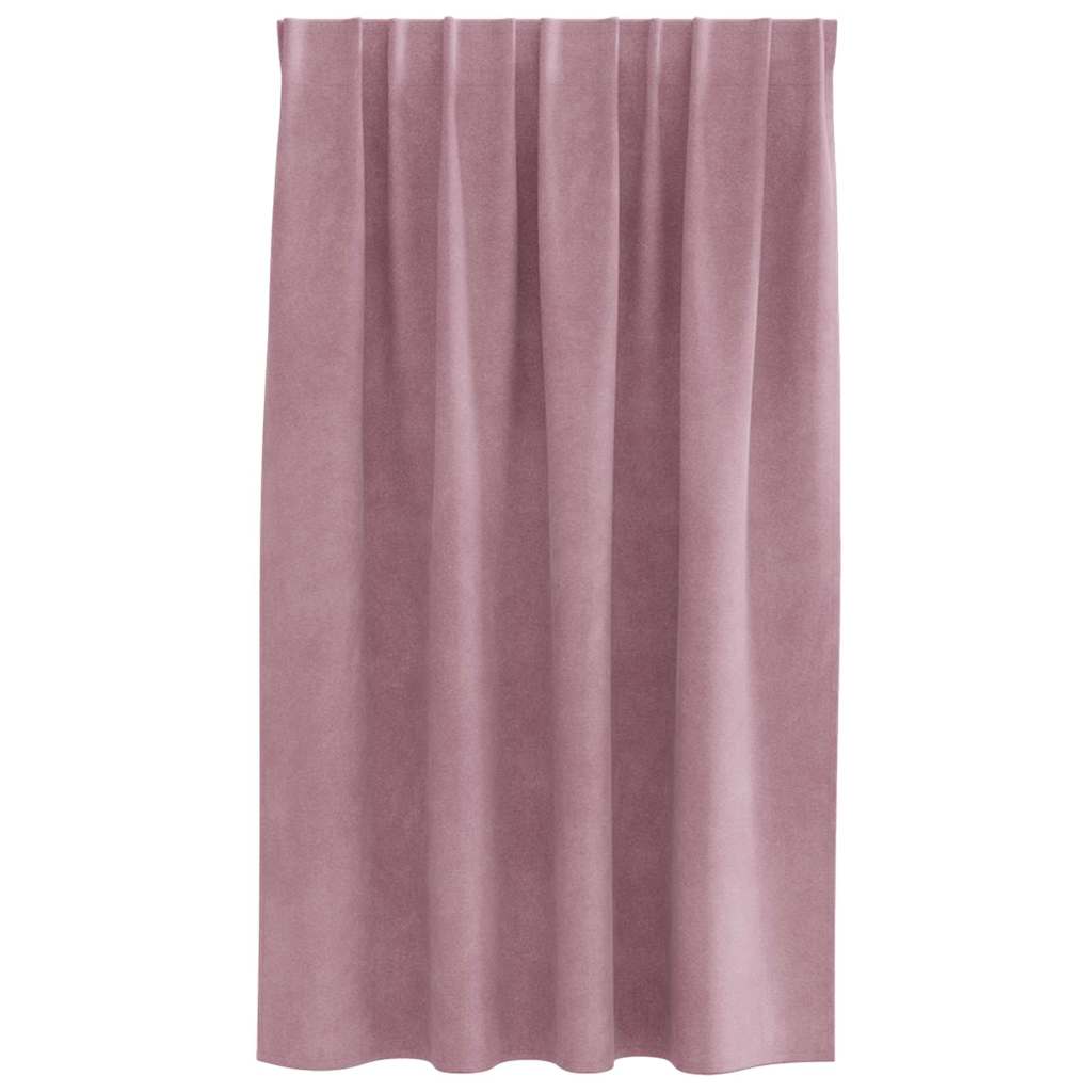 vidaXL Κουρτίνες συσκότισης 2 τμχ. Σκούρο ροζ 140 x 140 cm Βελούδο