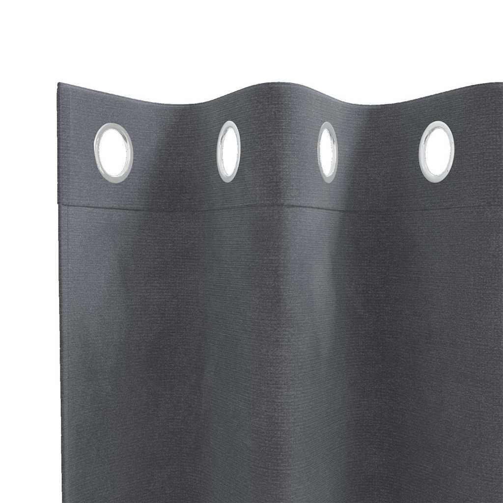 vidaXL Κουρτίνες συσκότισης 2 pcs Ανοιχτό γκρι 140 x 140 cm Βελούδο