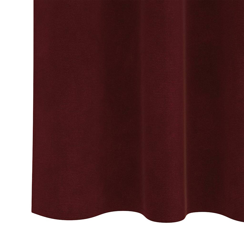 vidaXL Κουρτίνες συσκότισης 2 τμχ. Κόκκινο 140 x 260 cm Βελούδο