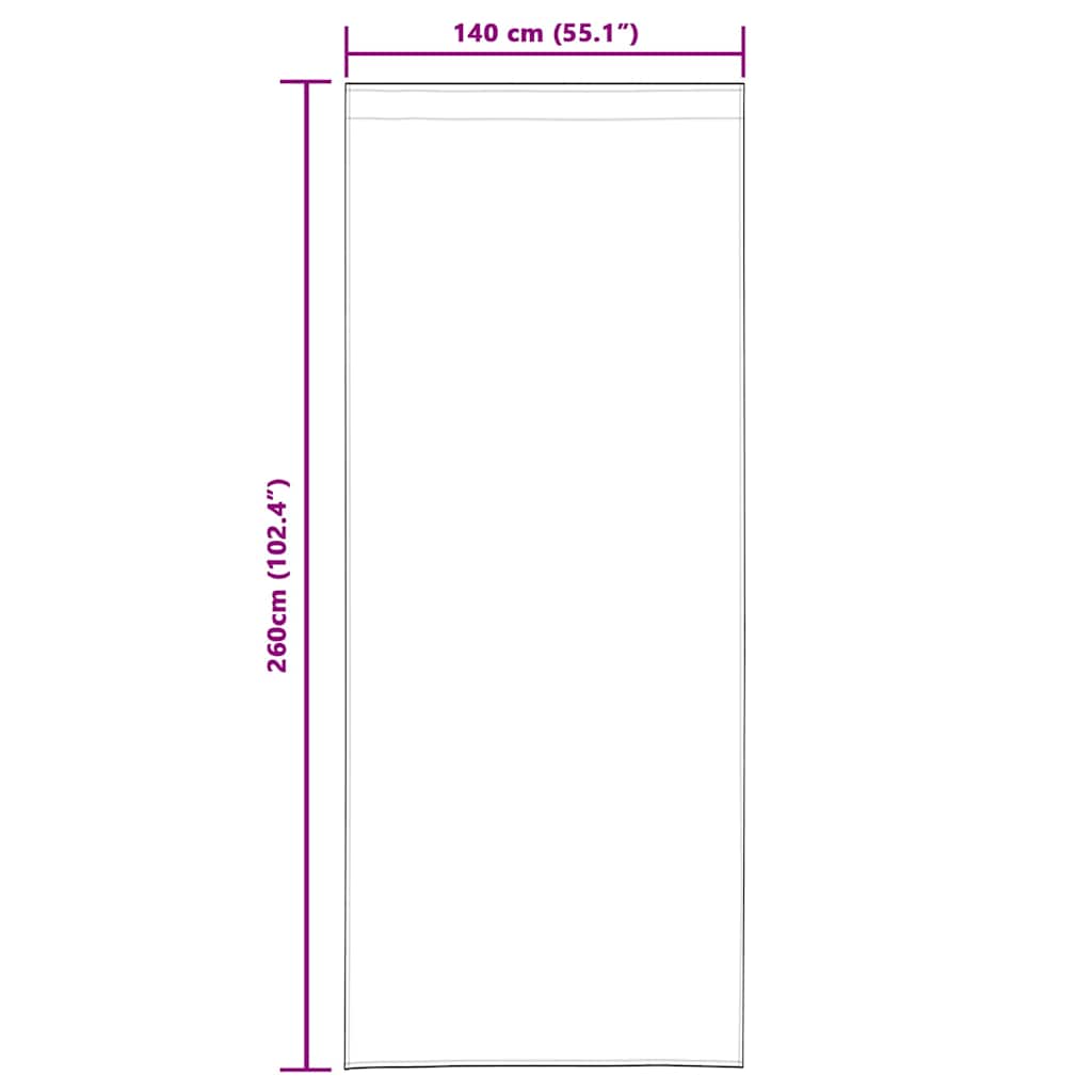 vidaXL Κουρτίνες συσκότισης 2 τμχ. Κόκκινο 140 x 260 cm Βελούδο
