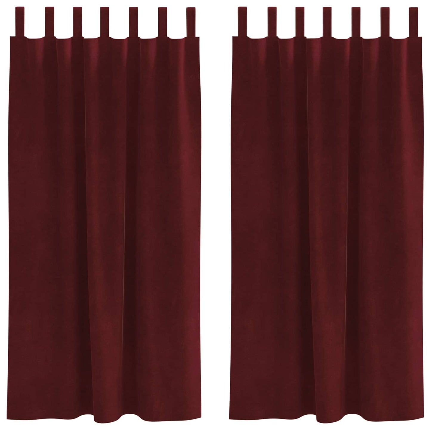 vidaXL Κουρτίνες συσκότισης 2 τμχ. Κόκκινο 140 x 175 cm Βελούδο