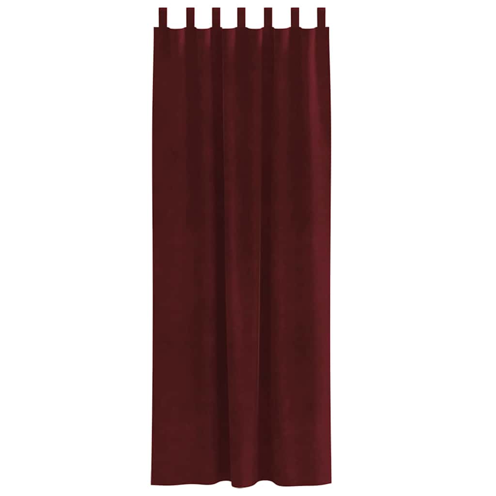 vidaXL Κουρτίνες συσκότισης 2 τμχ. Κόκκινο 140 x 260 cm Βελούδο