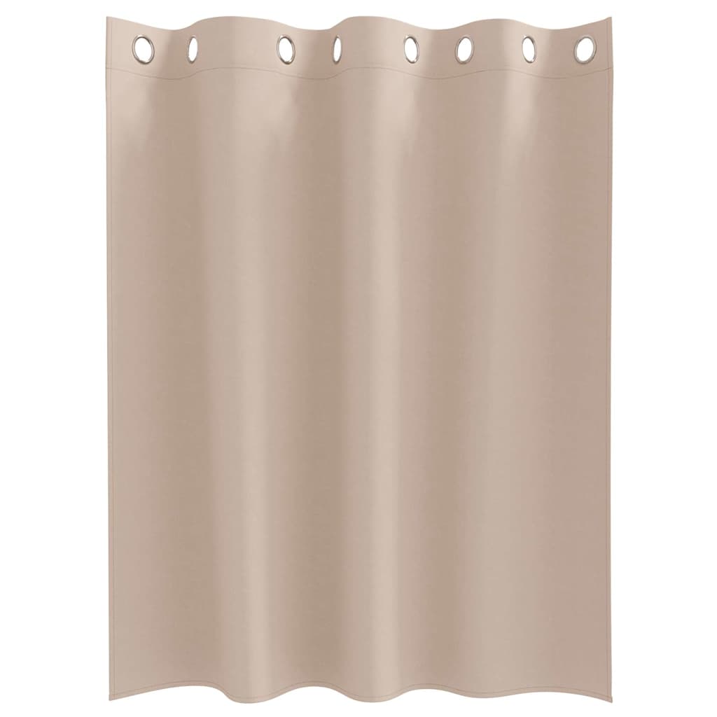 vidaXL Κουρτίνες με κουρτίνες 2 pcs Taupe 140 x 140 cm Πολυεστέρας