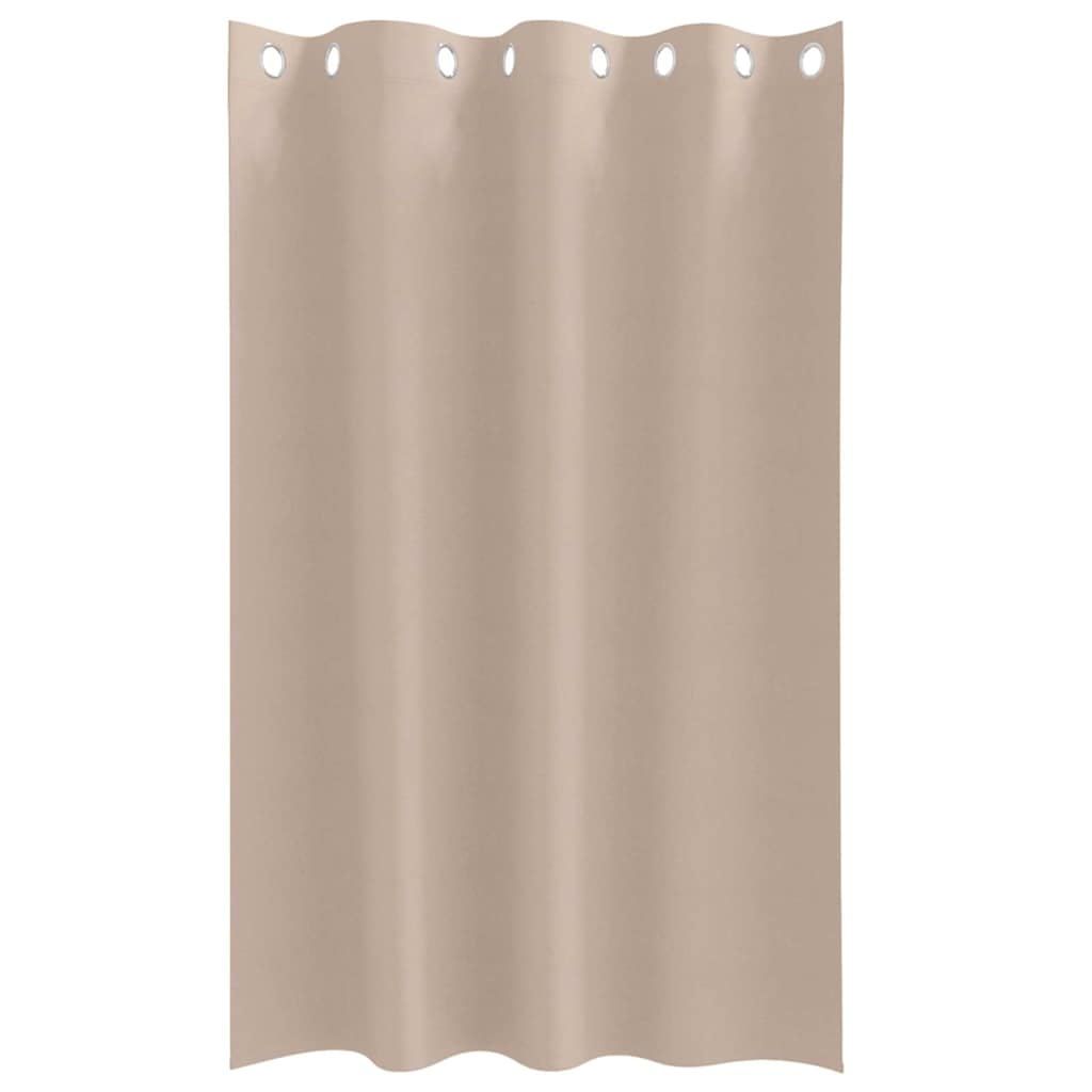 vidaXL Κουρτίνες με κουρτίνες 2 pcs Taupe 175 x 140 εκ. Πολυεστέρας