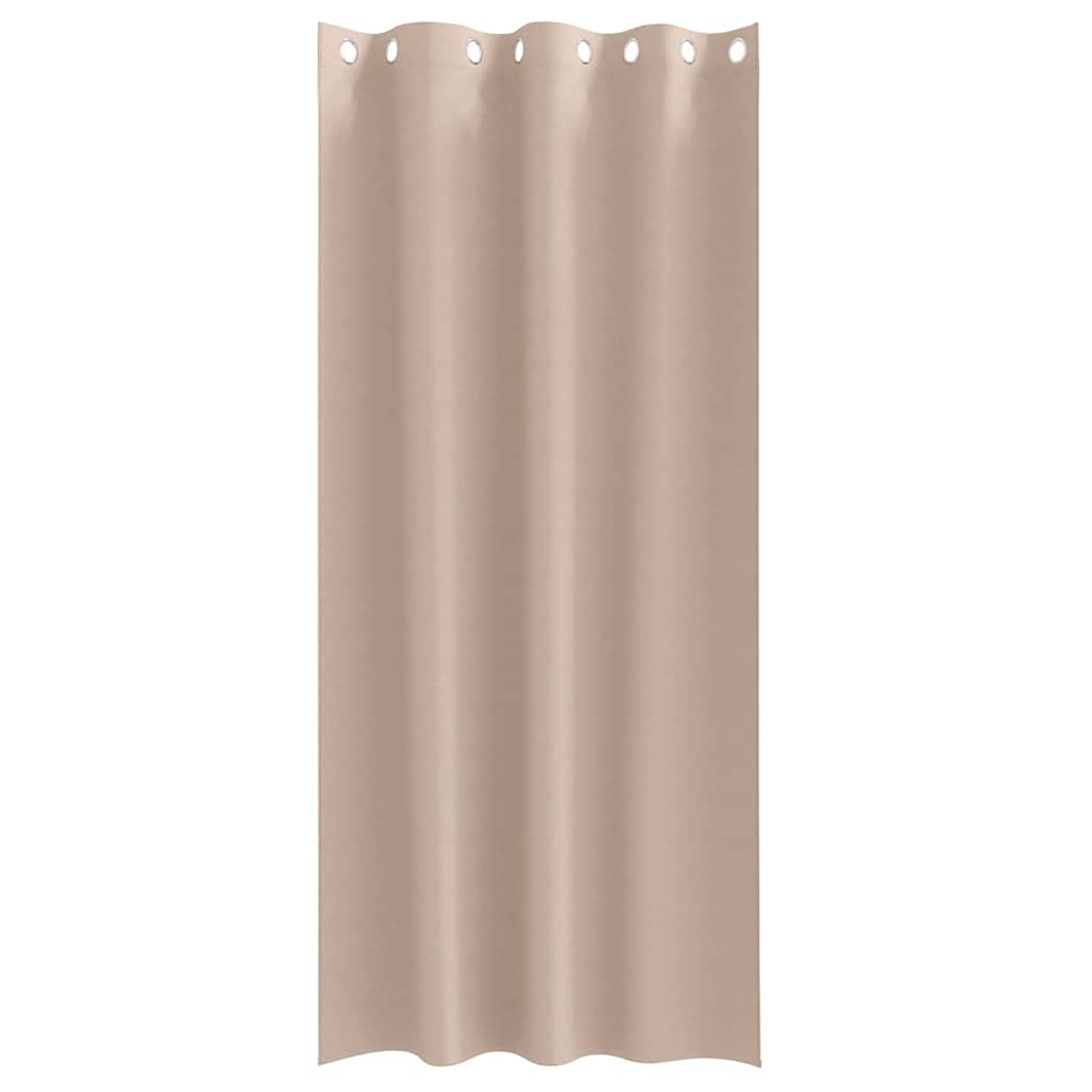 vidaXL Κουρτίνες με κουρτίνες 2 pcs Taupe 245 x 140 εκ. Πολυεστέρας