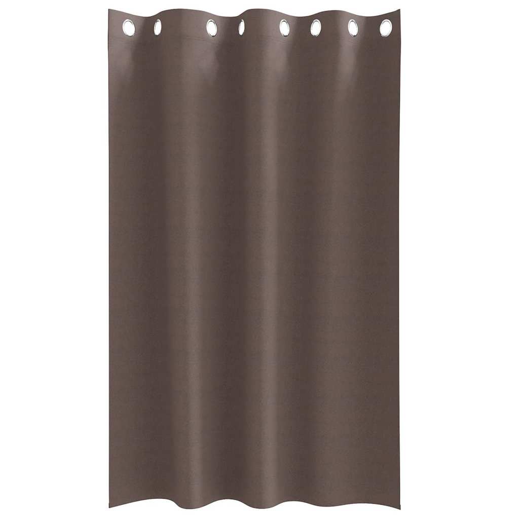 vidaXL Κουρτίνες 2 pcs Σκούρο καφέ Σκούρο καφέ 175 x 140 εκ.