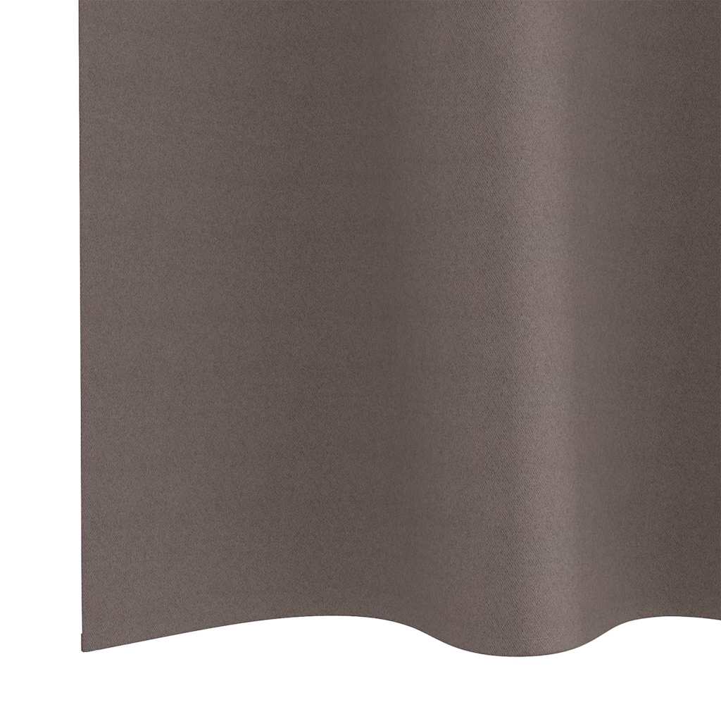 vidaXL Κουρτίνες 2 pcs Σκούρο καφέ Σκούρο καφέ 245 x 140 εκ.