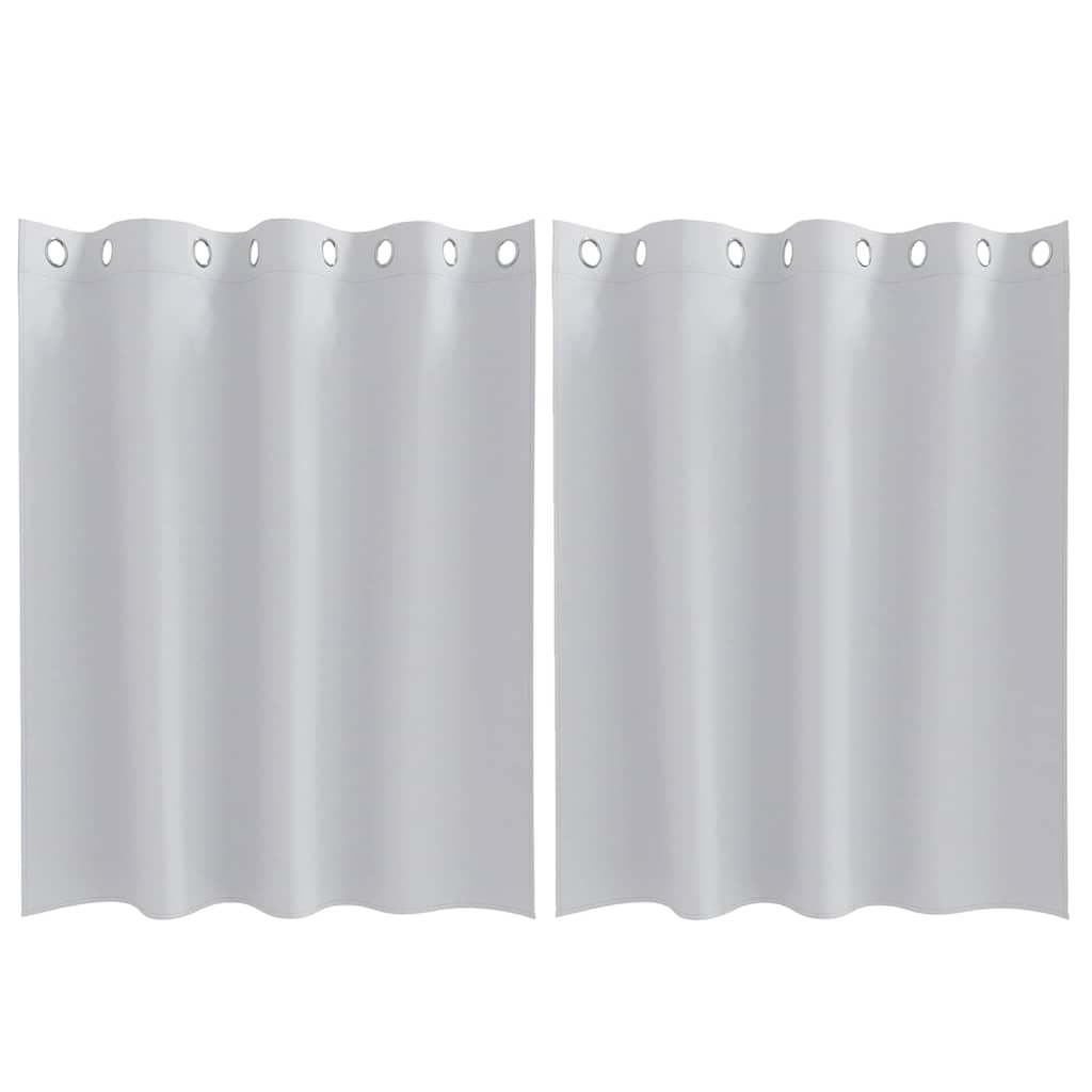 vidaXL Κουρτίνες 2 pcs Ανοιχτό Γκρι 140 x 140 cm Πολυεστέρας