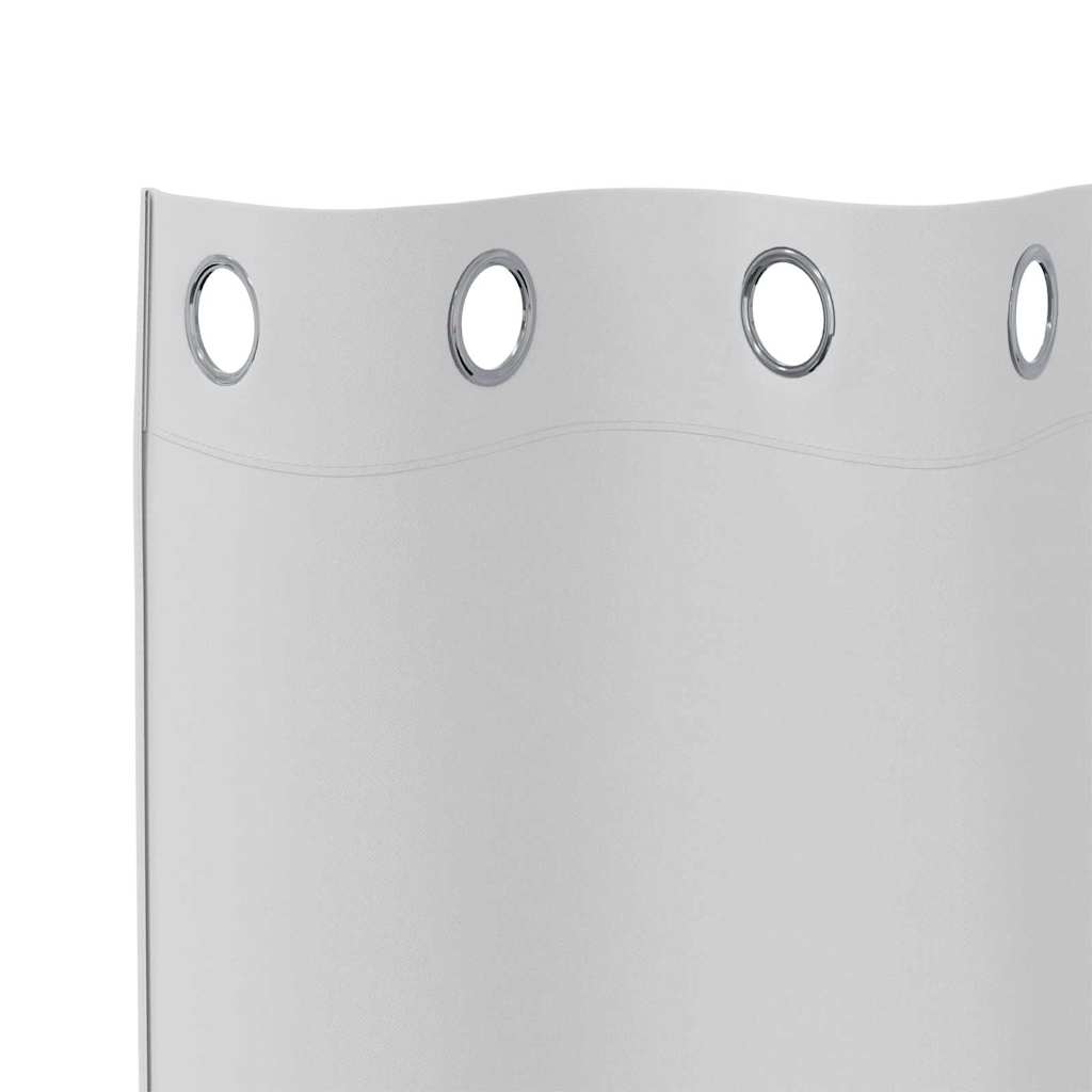 vidaXL Κουρτίνες 2 pcs Ανοιχτό Γκρι 175 x 140 εκ. Πολυεστέρας